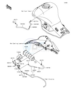 NINJA ZX-10R ABS ZX1000SGF XX (EU ME A(FRICA) drawing Fuel Evaporative System