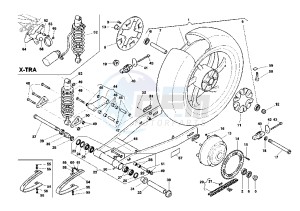 V RAPTOR 1000 drawing REAR SWING ARM