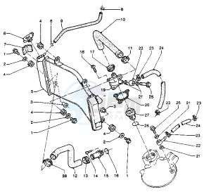 TZR RR 125 drawing RADIATOR