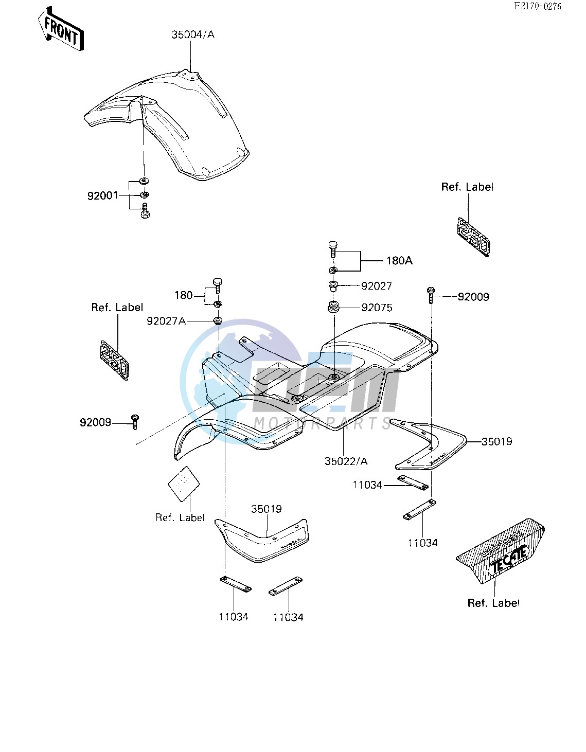 FENDERS -- 84 A1- -