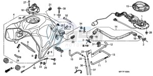 XL700VA9 UK - (E / ABS MKH SPC) drawing FUEL TANK