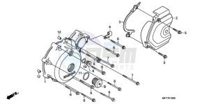 XL700VA9 Europe Direct - (ED / ABS) drawing LEFT CRANKCASE COVER