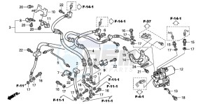 VFR800 drawing FRONT BRAKE HOSE (VFR800A)