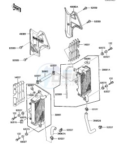 KX 500 B [KX500] (B1) [KX500] drawing RADIATORS