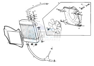 GP 1 - 50 cc drawing COOLING SYSTEM