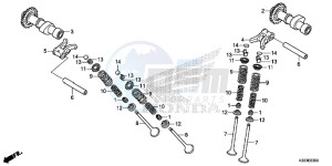 CBR250RF CBR250R Europe Direct - (ED) drawing CAMSHAFT/ VALVE