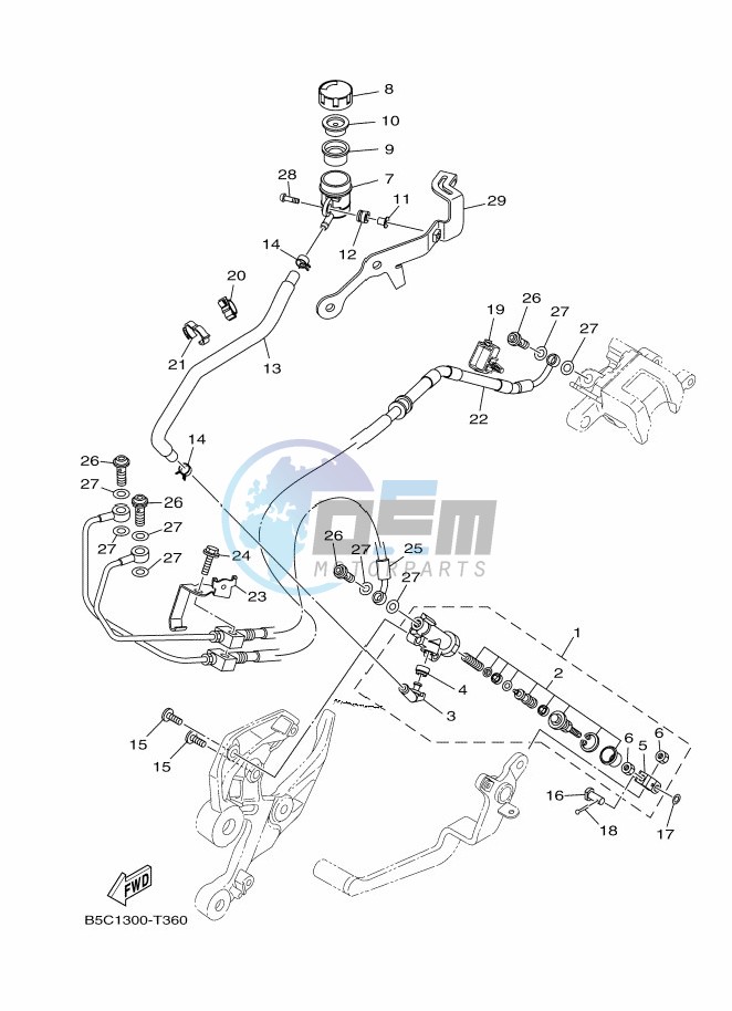 REAR MASTER CYLINDER