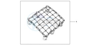 VFR1200XD CrossTourer - VFR1200X Dual Clutch 2ED - (2ED) drawing RUBBER NET A