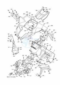 YXZ1000ETS YXZ10YESKL (B5H6) drawing FRONT FENDER