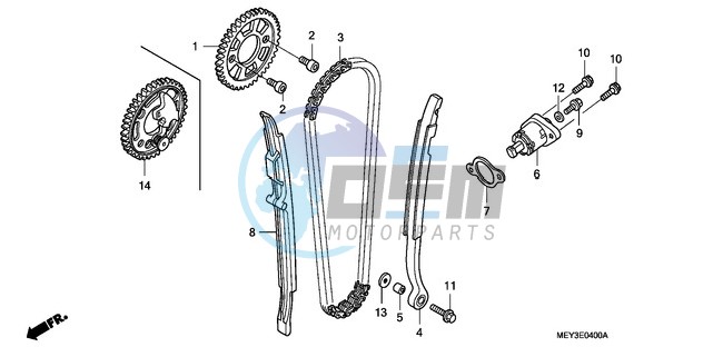 CAM CHAIN/TENSIONER