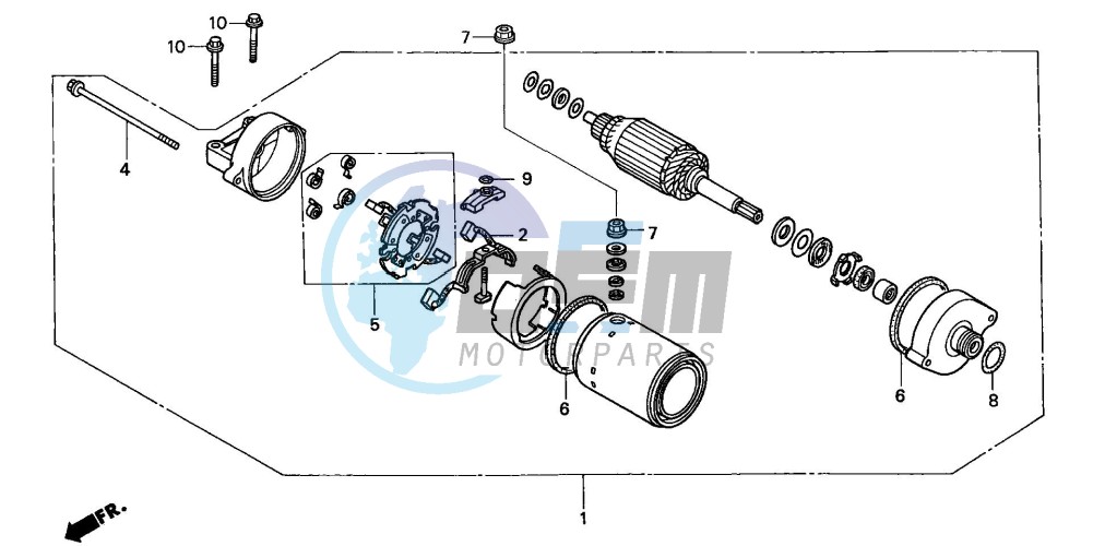 STARTING MOTOR (CBR900RRY,1/RE1)