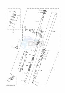 CZD300D-A XMAX 300 TECH MAX (BMK2) drawing FRONT FORK