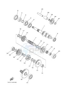 YXM700ES YXM700PSE VIKING EPS SPECIAL EDITION (1XP7) drawing TRANSMISSION