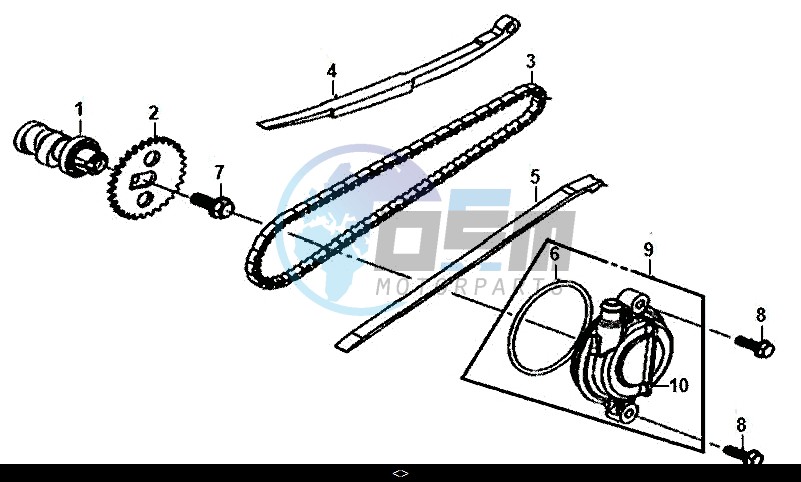 CAM SHAFT-CYL. HEAD L. SIDE COVER