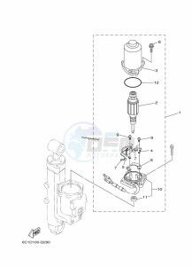 FT50CETL drawing POWER-TILT-ASSEMBLY-2