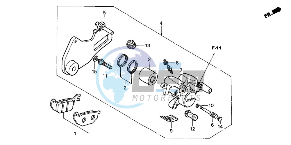 REAR BRAKE CALIPER