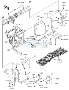 MULE PRO-DX KAF1000EHF EU drawing Guard(s)