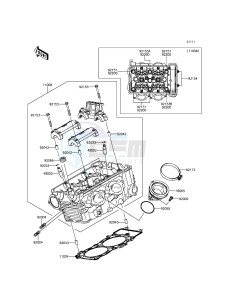 ER-6N ER650EEF XX (EU ME A(FRICA) drawing Cylinder Head