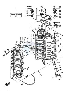 L250AET drawing CYLINDER--CRANKCASE-1