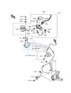 NINJA H2 / NINJA H2 CARBON ZX1000XHFA XX (EU ME A(FRICA) drawing Front Master Cylinder