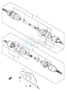 LT-F500F (P24) drawing FRONT DRIVE SHAFT