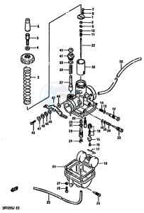 DR125S (F-H-J) drawing CARBURETOR