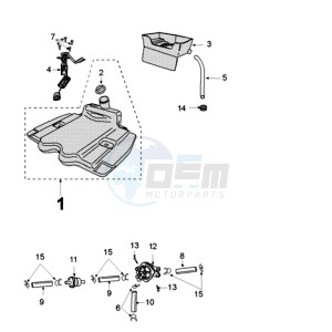 VIVA 3 L 4T SPORTLINE drawing TANK AND FUEL PUMP PAILOLI