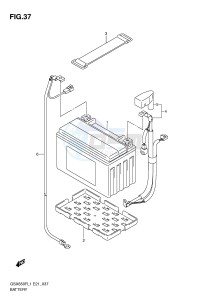 GSX650F (E21) Katana drawing BATTERY (GSX650FUAL1 E21)