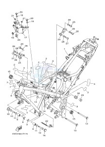 YZF-R3 YZF-R3A 321 R3 (BR53) drawing FRAME