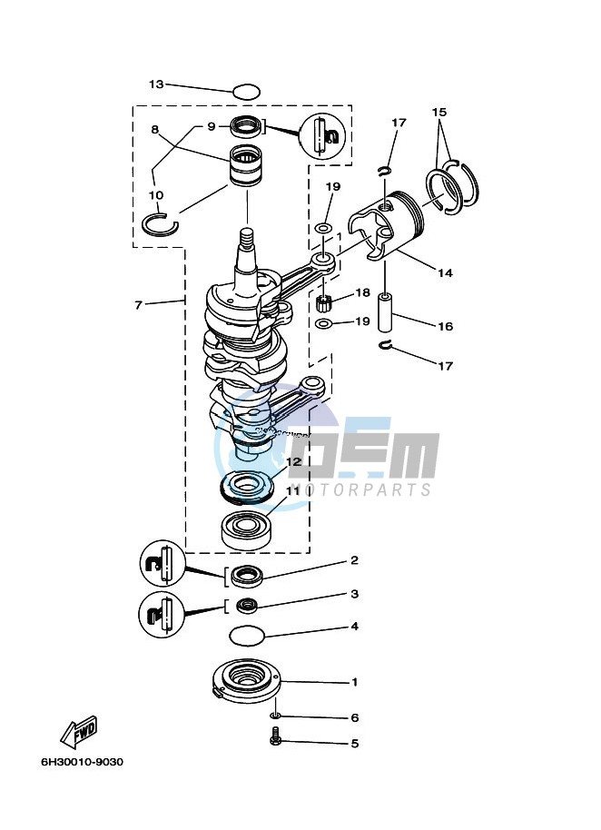 CRANKSHAFT--PISTON