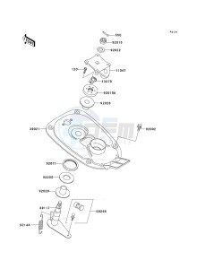 JH 900 A [900 ZXI] (A1-A3) [900 ZXI] drawing HANDLE POLE