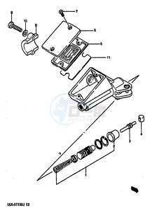 GSX-R1100 (G-H-J) drawing CLUTCH MASTER CYLINDER