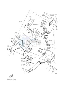 YZF-R3 YZF-R3A 321 R3 (BR53) drawing EXHAUST