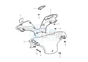 Zip 50 drawing Handlebar covers