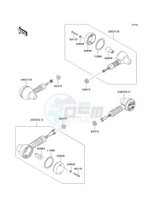 KL 125 D [KLR125] (D20-D22) [KLR125] drawing TURN SIGNALS