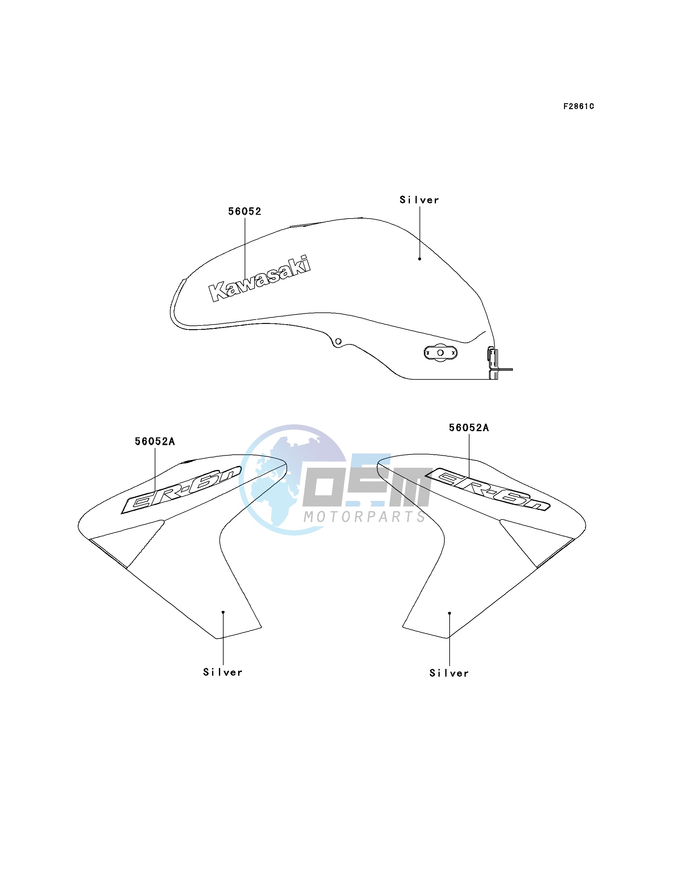 DECALS-- SILVER- --- A7F- -