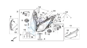 GTS 300i 2012 drawing HEADLAMP CPL