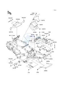 KSV 700 C [KFX700] (C6F) C6F drawing FRAME FITTINGS