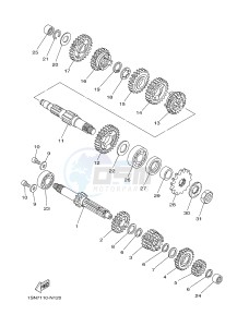 YZ85LW (1SNA 1SNC 1SPA 1SPC) drawing TRANSMISSION