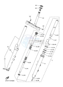 XVS1300CU XVS1300 CUSTOM XVS1300 CUSTOM (2SS8) drawing FRONT FORK