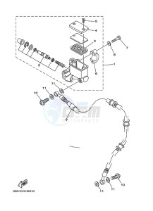 XT250 XT250M (B1UC) drawing FRONT MASTER CYLINDER