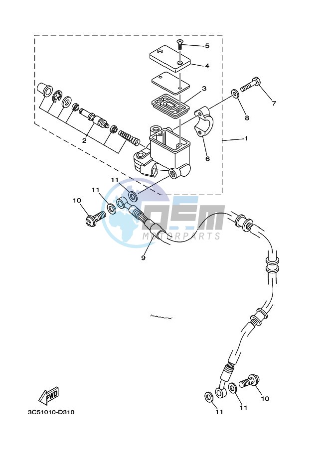 FRONT MASTER CYLINDER