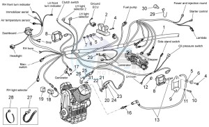 Griso S.E. 1200 8V drawing Electrical system I