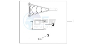 CBR1000RRA Europe Direct - (ED / HRC) drawing TANK BAG