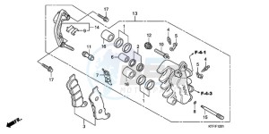 SH1509 Europe Direct - (ED) drawing FRONT BRAKE CALIPER (SH1259/1509)