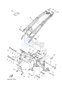 XT1200Z SUPER TENERE ABS (BP83) drawing FRAME