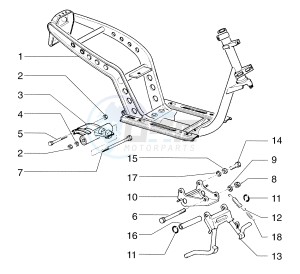 Sfera 125cc drawing Frame