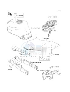 ZR 750 H [ZR-7S] (H1-H5 H5 CAN ONLY) drawing LABELS-- H3- --- CA,US- -