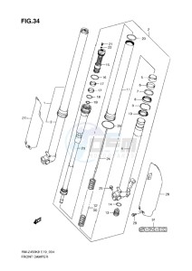 RM-Z 450 drawing FRONT DAMPER (L0-L1)