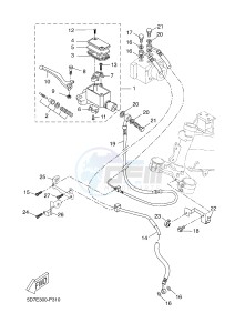 YZF-R125A YZF-R125 ABS R125 (5D7T 5D7T 5D7T 5D7T) drawing FRONT MASTER CYLINDER